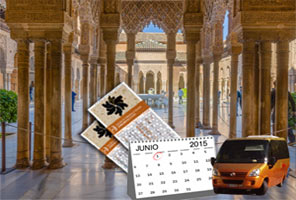 Oferta anticipada: Entradas para la Alhambra con Guía Turístico y Transporte (TARDE)